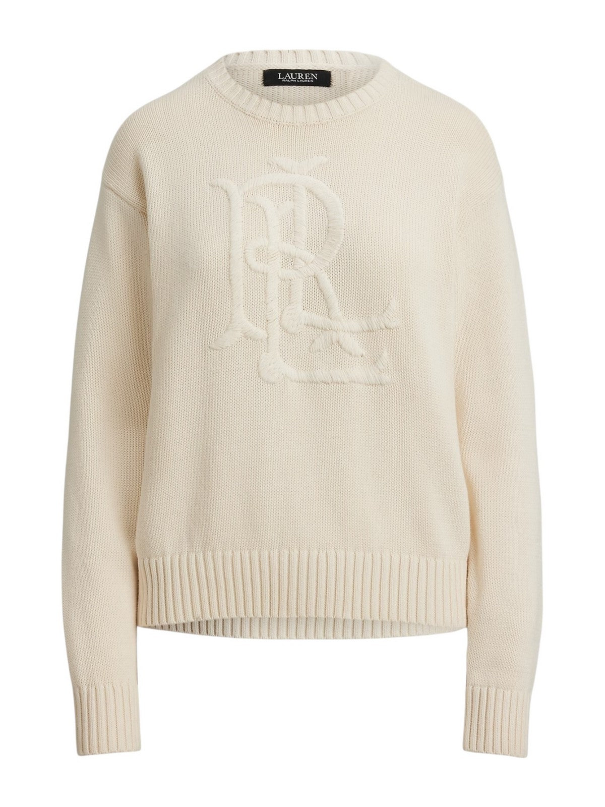 LAUREN RALPH LAUREN Maglione Donna RIEDNEE-LONG SLEEVE-PULLOVER 200979653 001 MASCARPONE CREAM