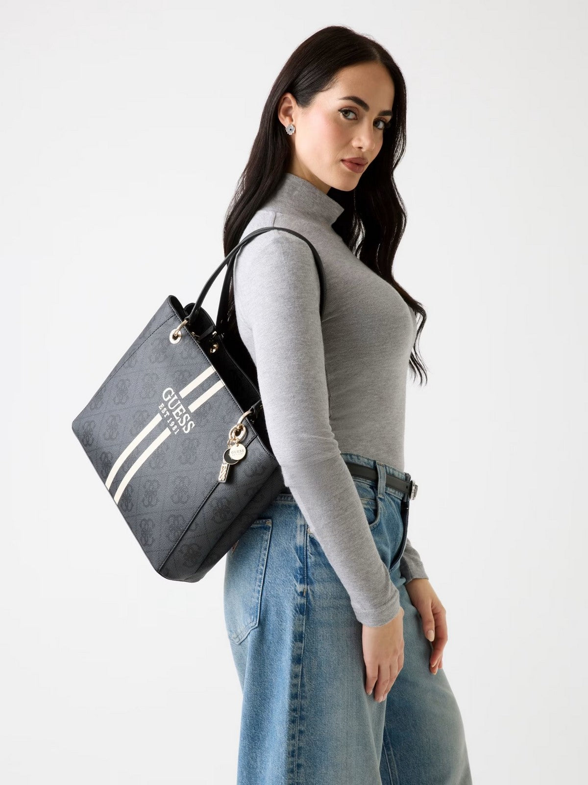 GUESS Borsa Donna NOELLE II TOTE HWOS96 72250 CLO COAL LOGO