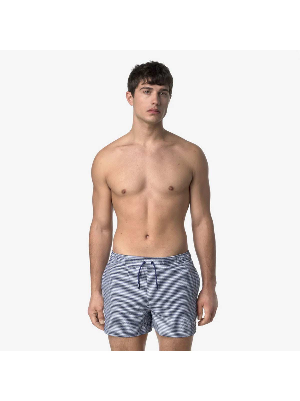 K-WAY Costume da bagno Uomo HAZEL CHECK BEACH K8141LW B0J Bianco gioboutiqueweb