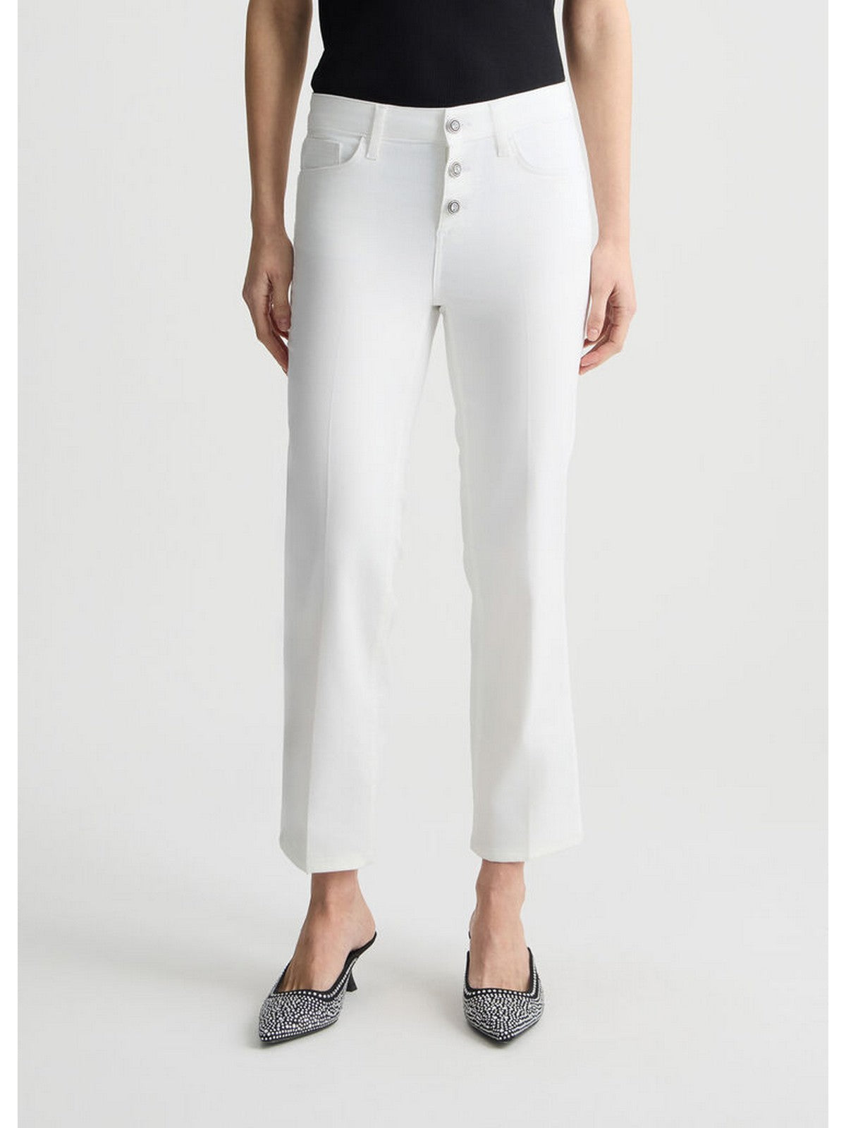 LIU JO WHITE Pantalone Donna WA5416T7144 11111 Bianco