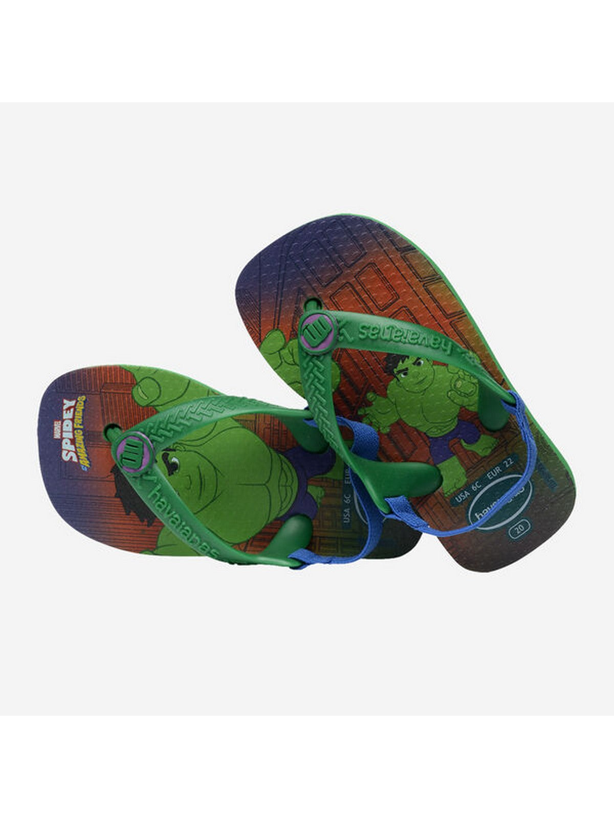HAVAIANAS Infradito Bambini e ragazzi Hav. Baby marvel 4147132.2703 Verde gioboutiqueweb