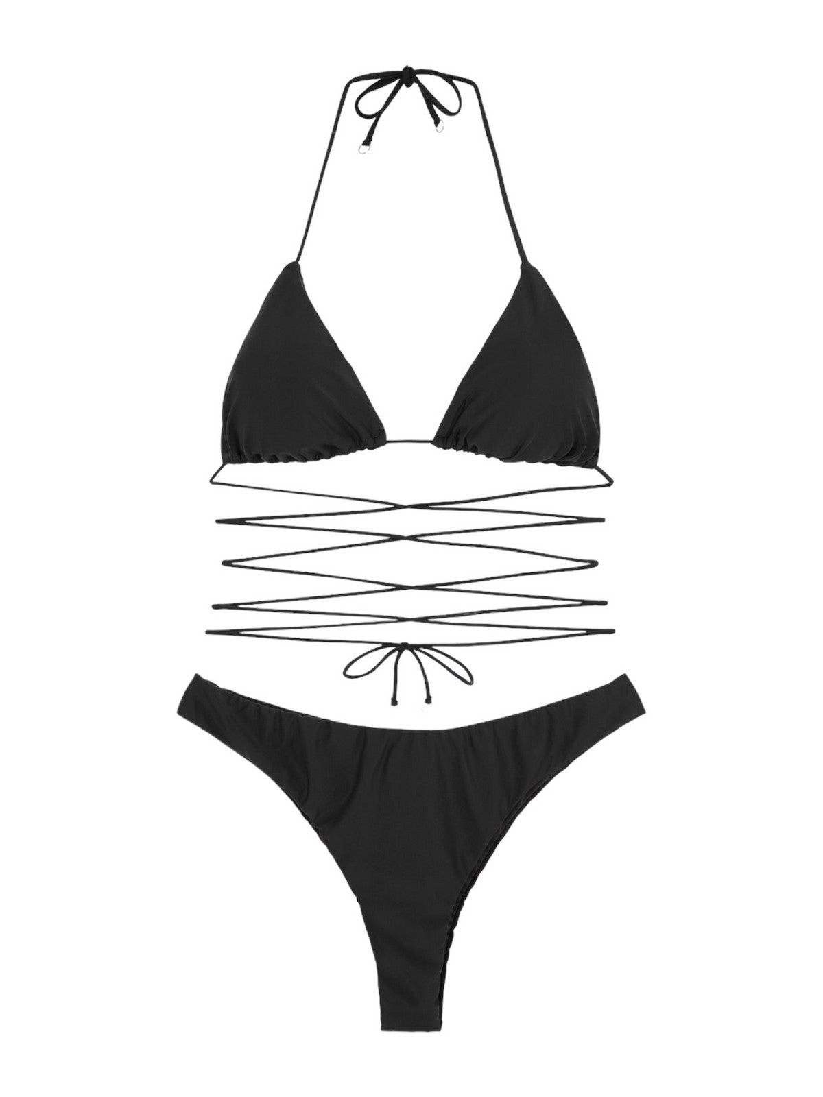 Ich war Badebekleidung Frau MF24-0310BK Schwarz