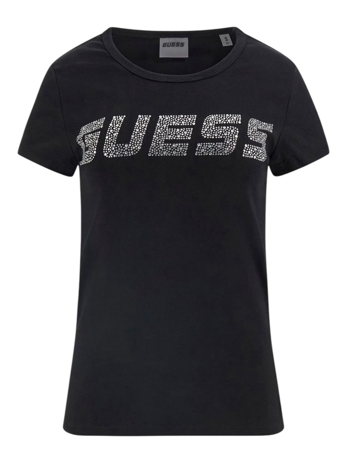 GUESS SPORT T-shirt Donna KIARA SS T-SHIRT V4BI16 KCIV1 JBLK Nero gioboutiqueweb