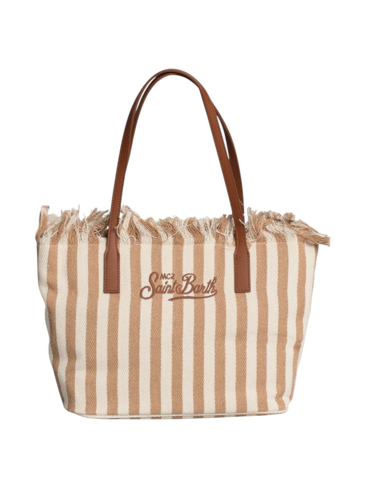MC2 SAINT BARTH Borsa Donna CITY BAG MID FRINGE 01763L HB STRIPES 19 EMB