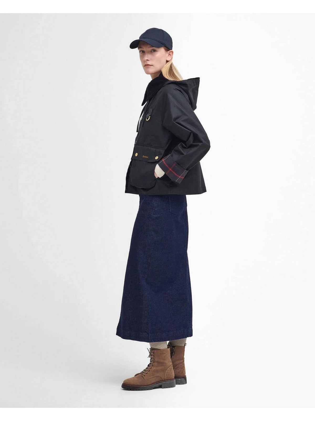 BARBOUR Damenjacke REIGHTON WAX LWX1397 BK71 SCHWARZ/KLASSISCH