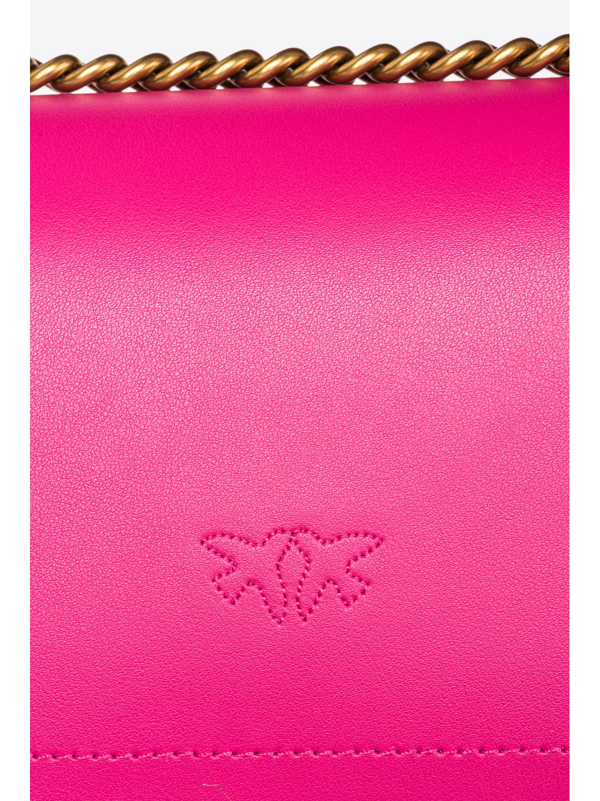 PINKO Borsa Donna Love One Mini Dc Vitello Seta 100074-A0F1 N17Q BARBABIETOLA CH-ANTIQUE GOLD gioboutiqueweb