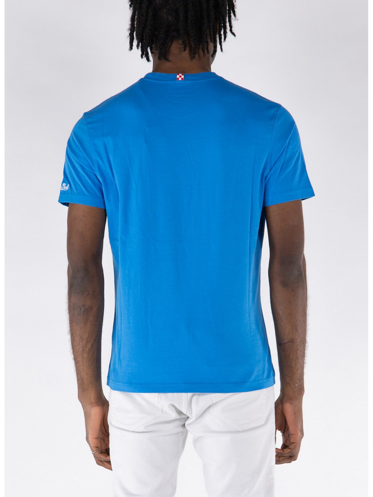 Mc2 Saint Barth T-shirt and Tshirt Man 03789F blue pole