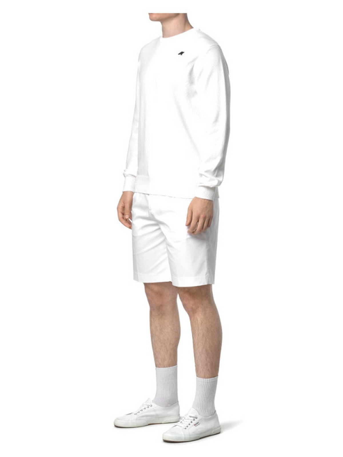 K-WAY Bermuda Uomo SEVERE TWILL TECH GOLF K5122UW 001 WHITE gioboutiqueweb