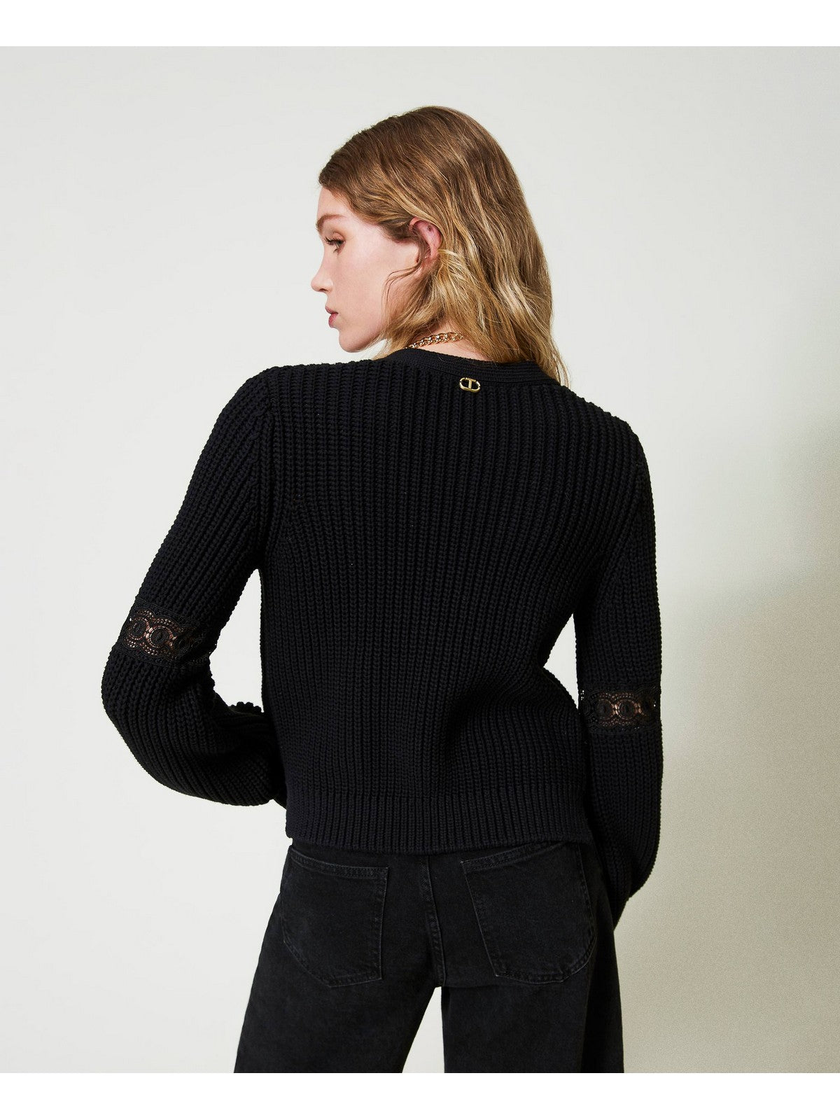 TWINSET Cardigan Donna 242TP3091 00006 Nero gioboutiqueweb