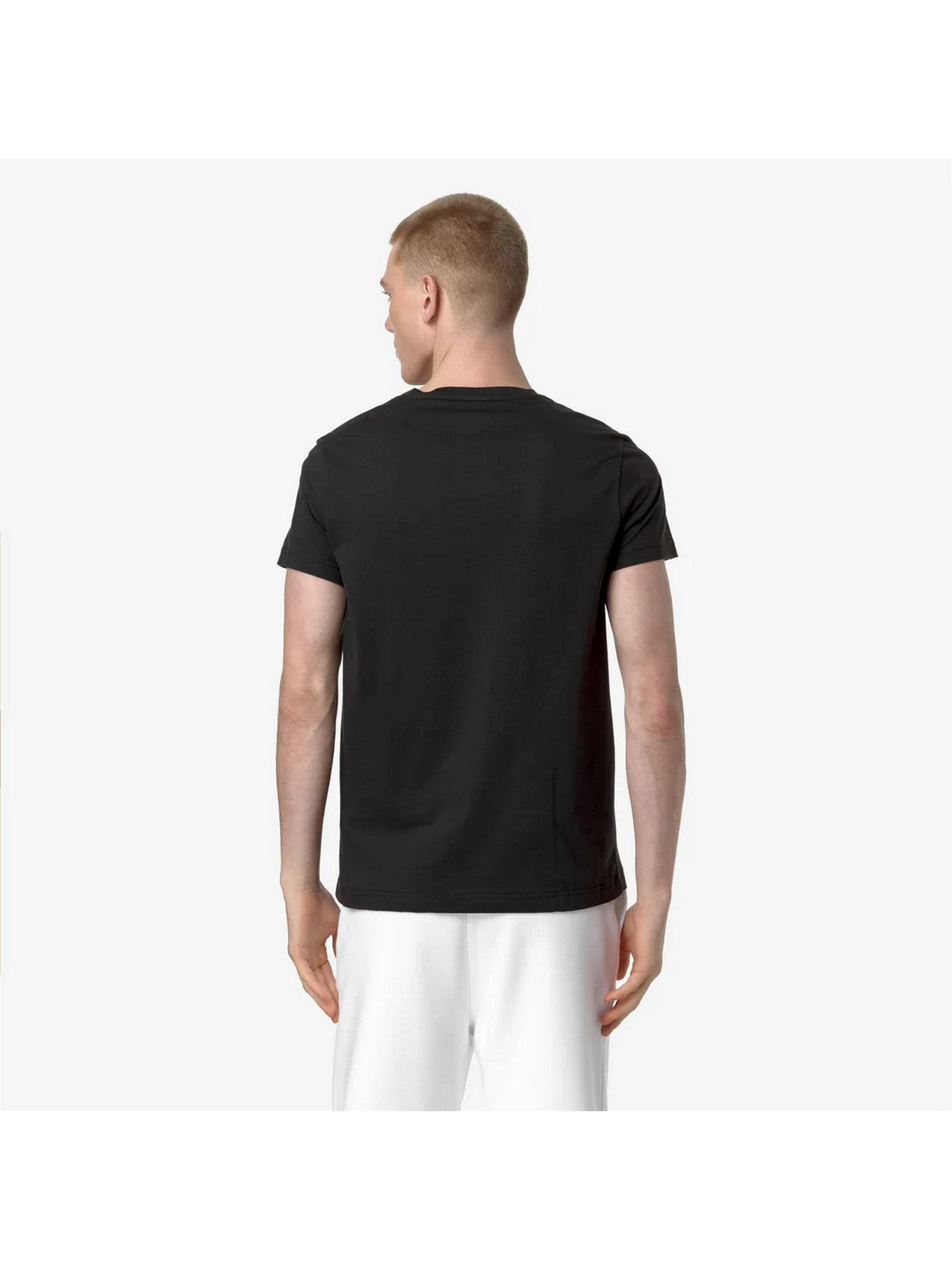 K-WAY T-shirt Uomo Le vrai edouard K007JE0 USY Nero gioboutiqueweb