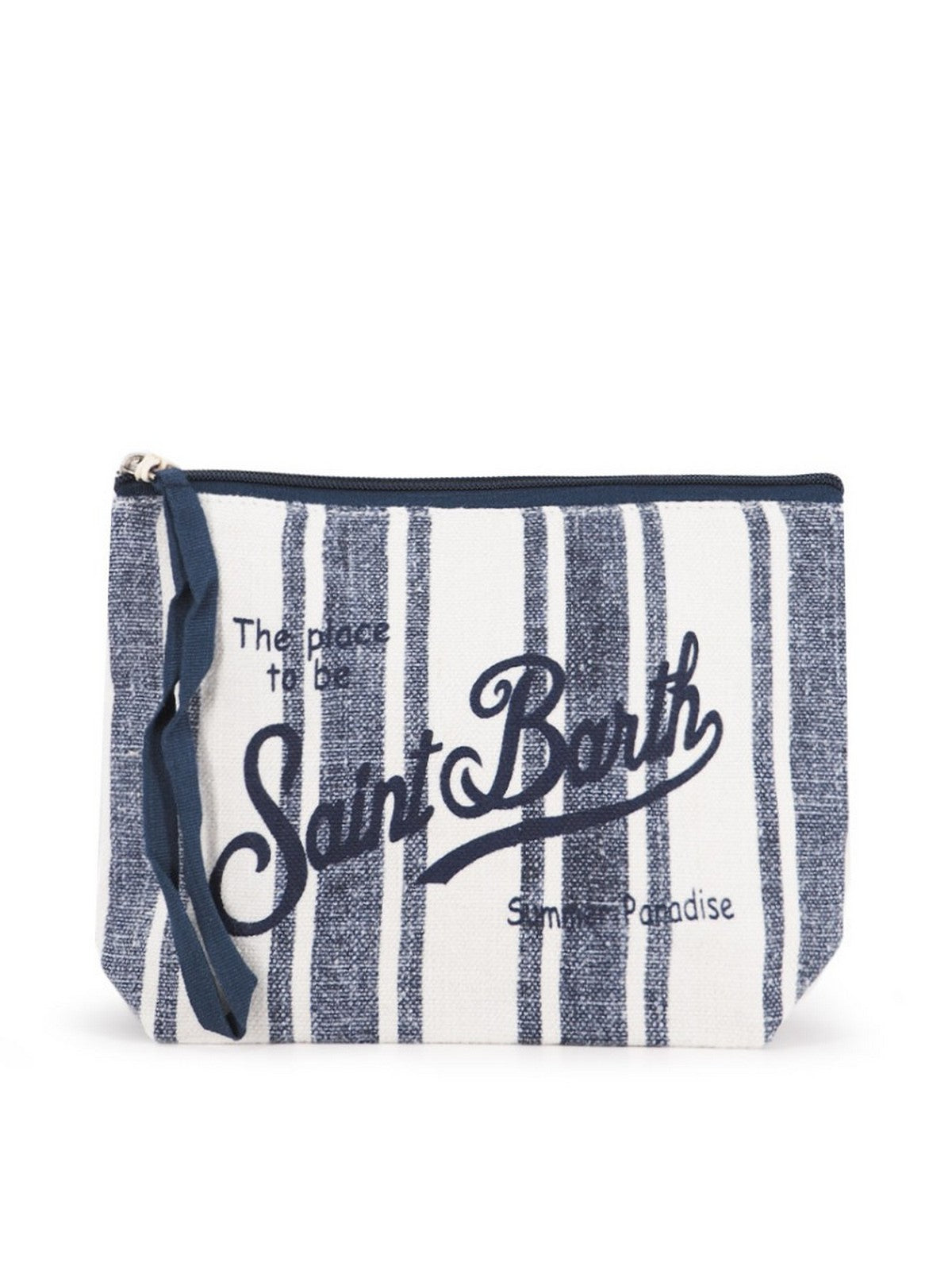 MC2 SAINT BARTH Pochette Donna ALINE LINEN 01995H LINEN BEACH STRIPES V 61 gioboutiqueweb