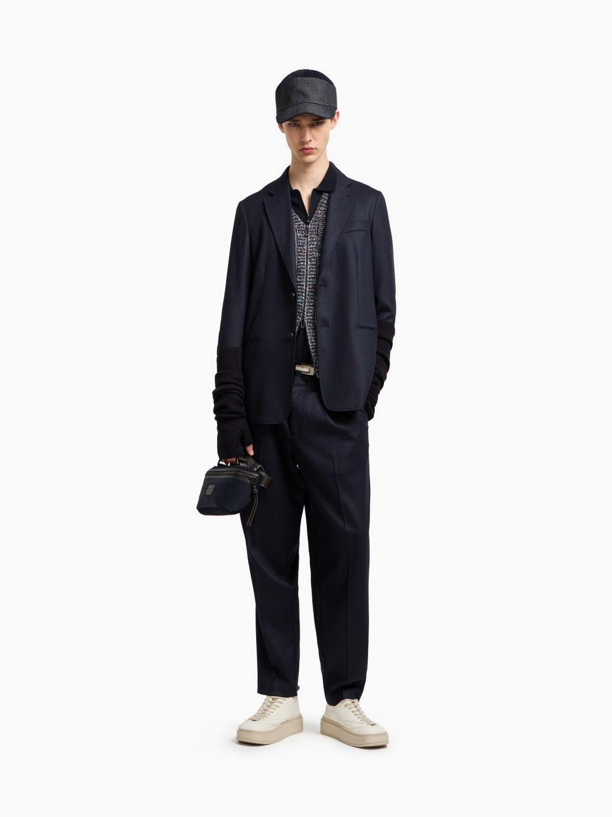 Jersey de hombre EMPORIO ARMANI EM001512 AF14158 UB118 ICONIC 0920 AZUL MARINO EA