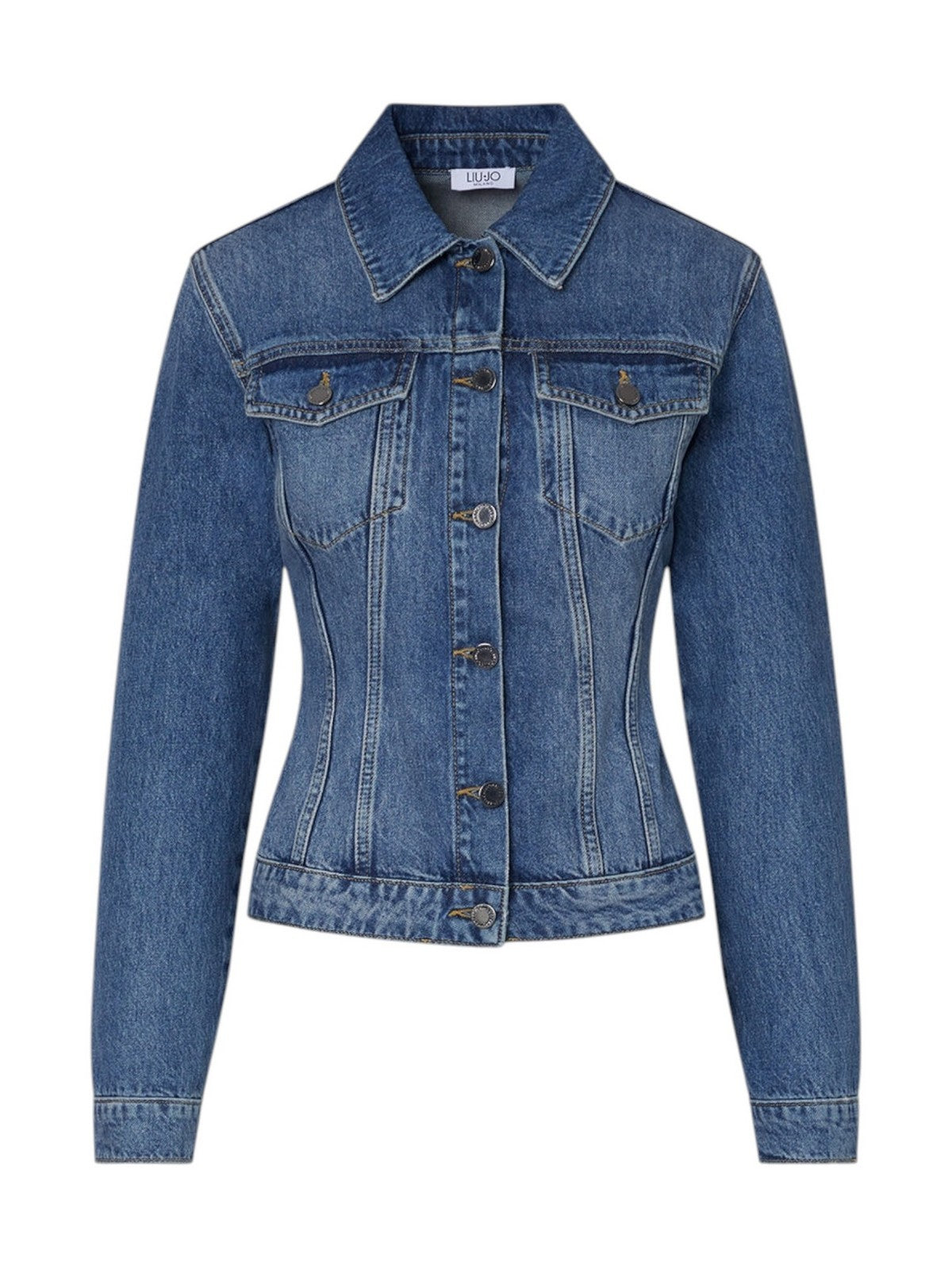 LIU JO feat. ELODIE Giubbino Donna UA6511D0400 79157 Den.md.Blue intrecci