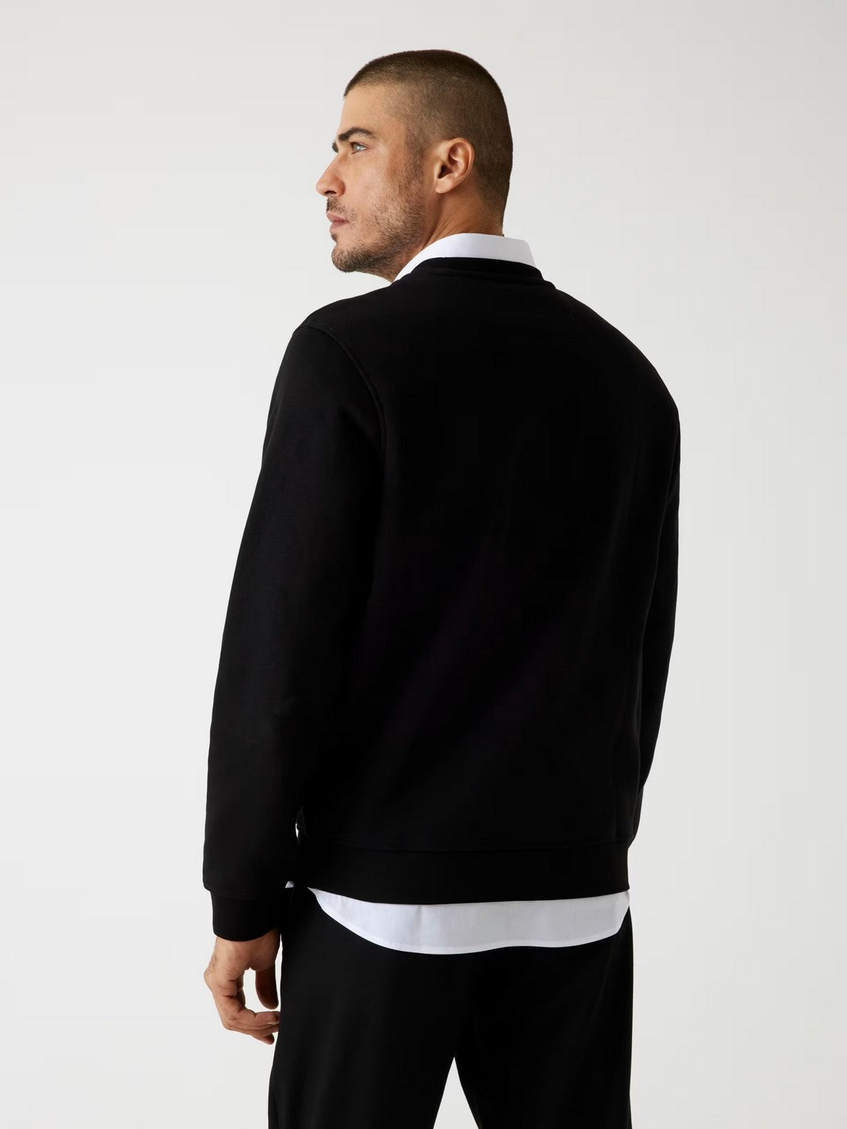 GUESS Felpa Uomo CN BASIC SWEATSHIRT M5BQ08 K9Z21 JBLK Jet Black A996