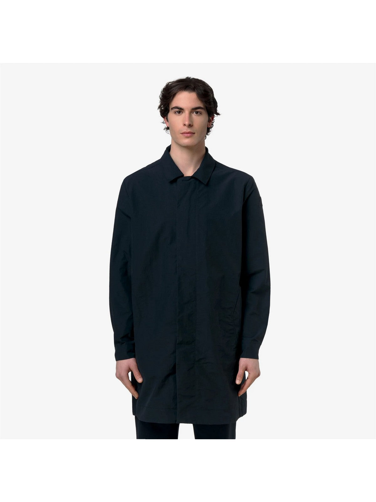 K-WAY Giubbino Uomo POIROL COTTON BLEND K31425W K89 BLUE DEPTH