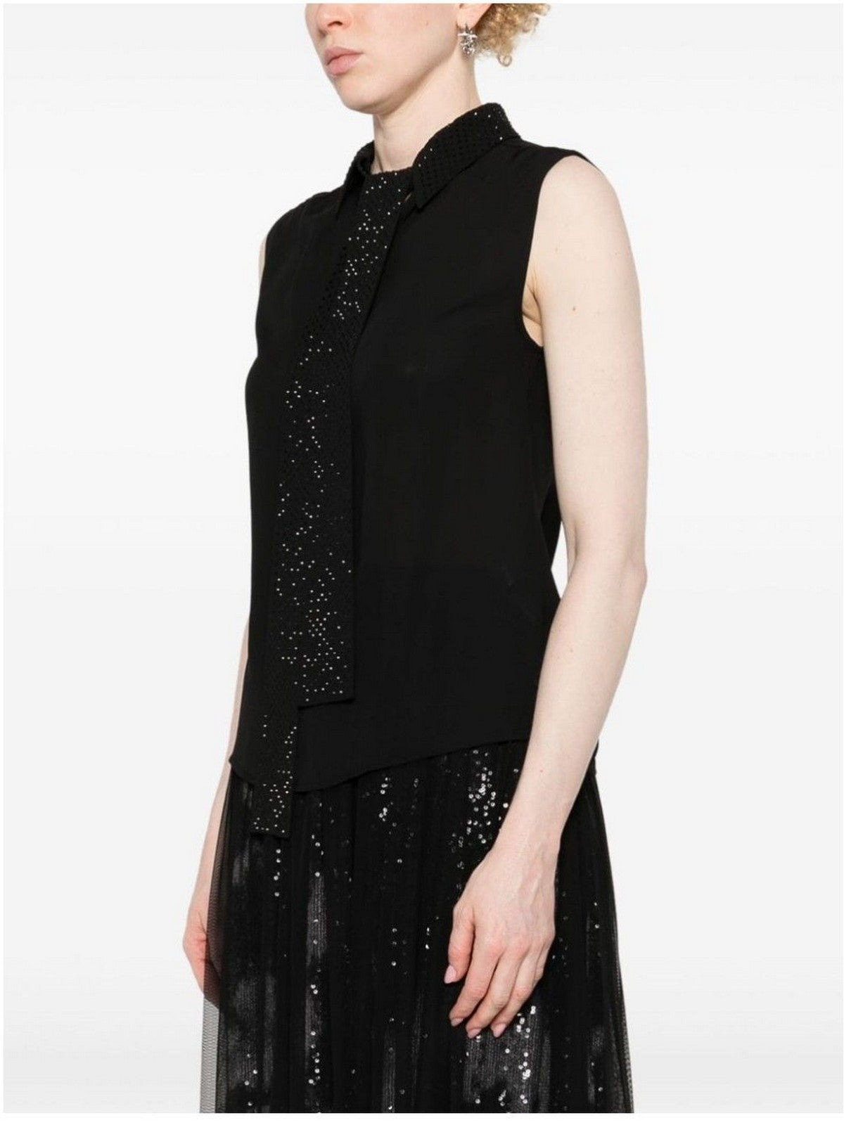 LIU JO BLACK Top Donna CA4157T0414 22222 Nero gioboutiqueweb