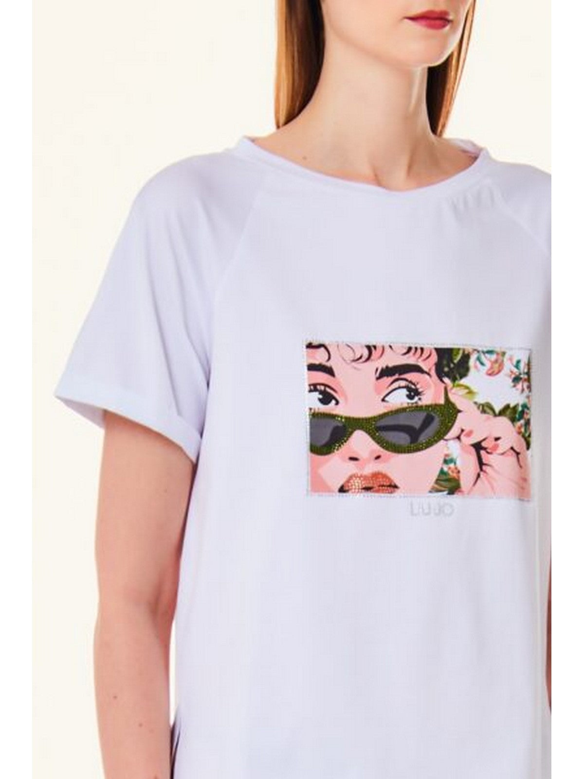 LIU JO BEACHWEAR T-Shirt e Polo Donna VA4104JS003 N9250 Bianco gioboutiqueweb