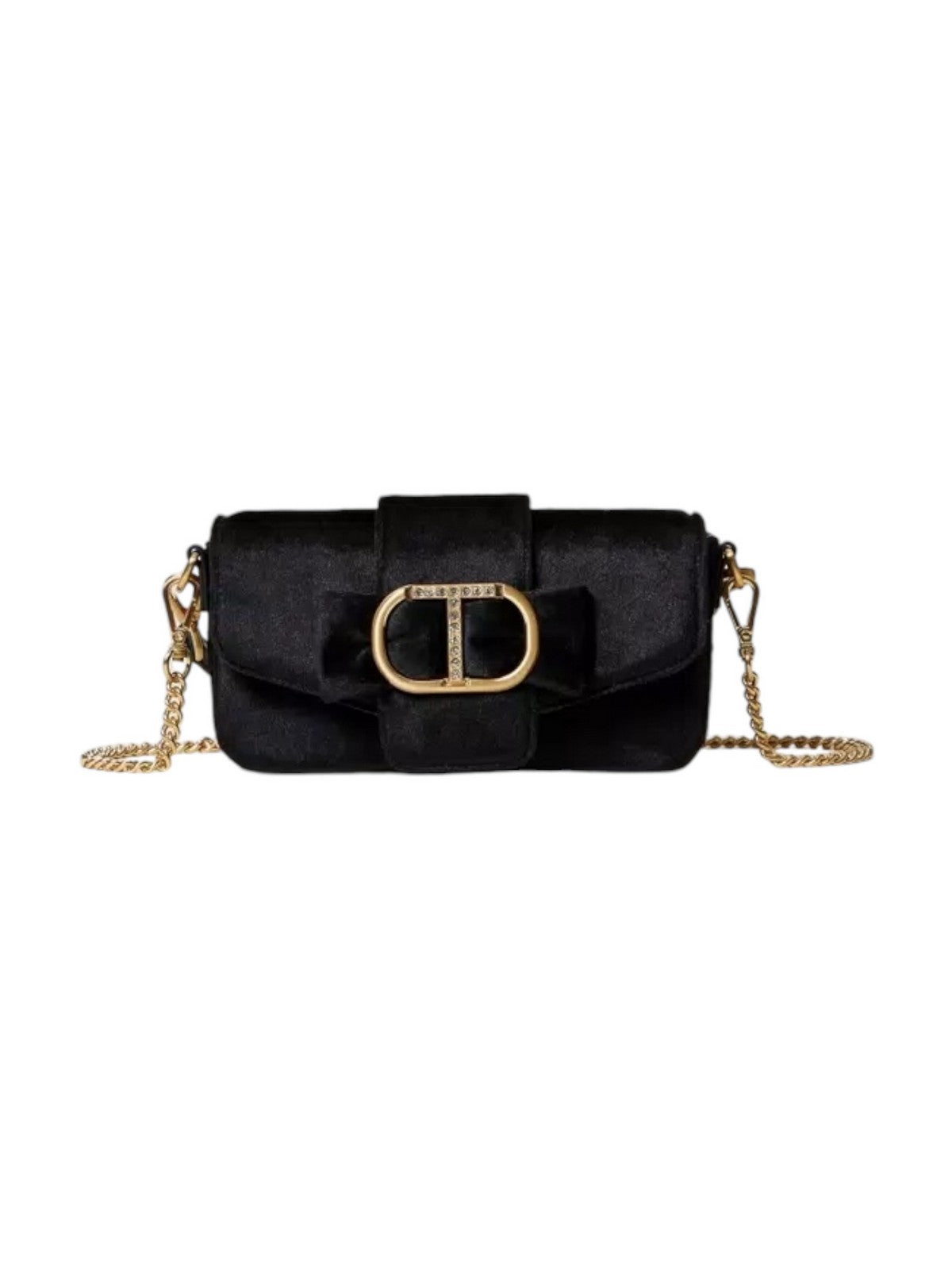 TWINSET Borsa Donna AMIE VELVET 242TD8270 00006 Nero gioboutiqueweb