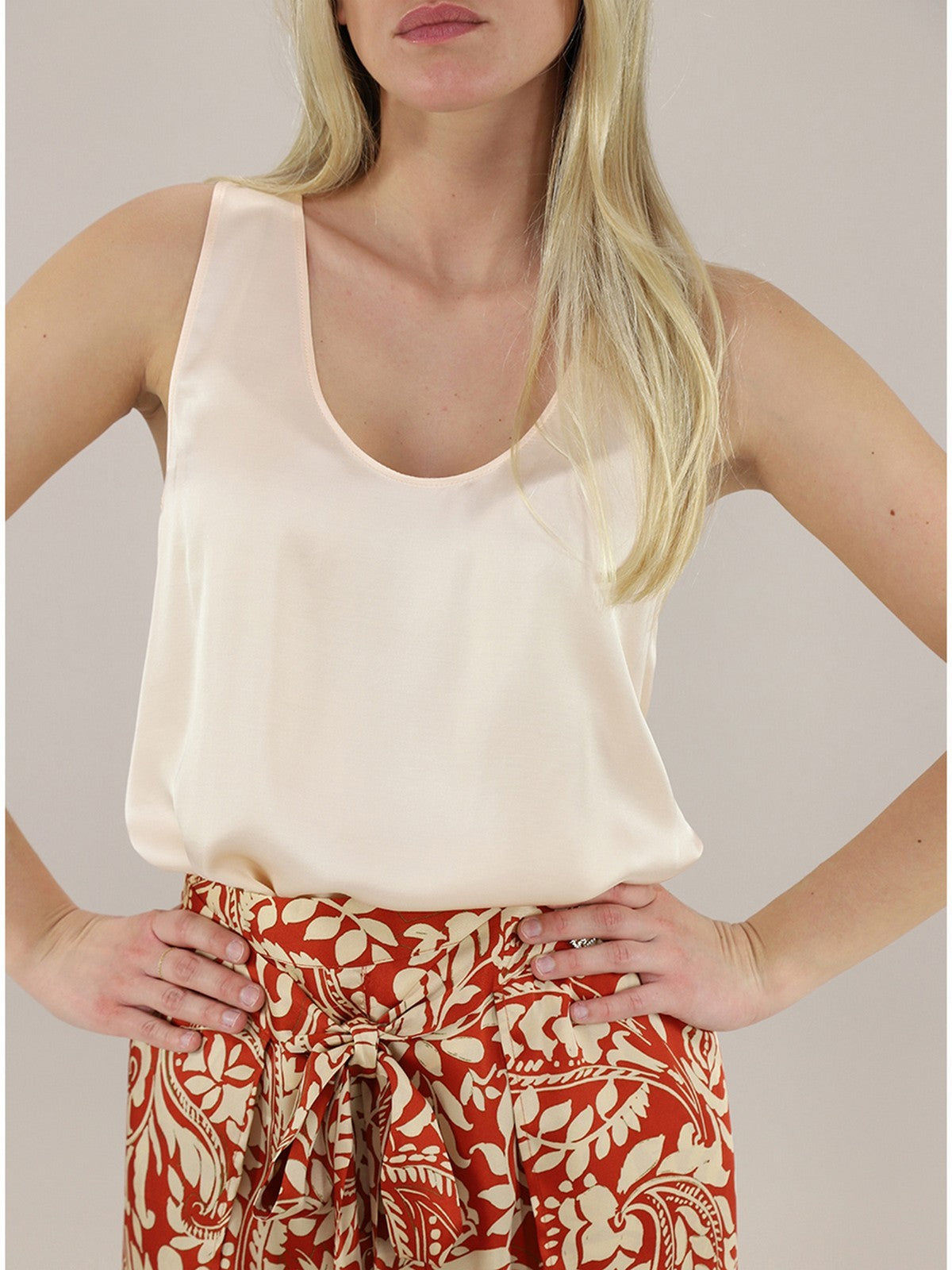 LIU JO BLACK Top Donna CA5244T2571 X0659 Beige gioboutiqueweb