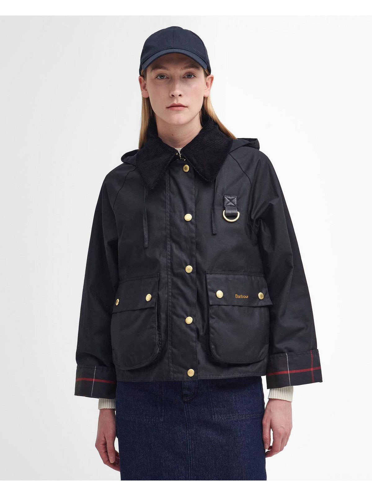 BARBOUR Damenjacke REIGHTON WAX LWX1397 BK71 SCHWARZ/KLASSISCH