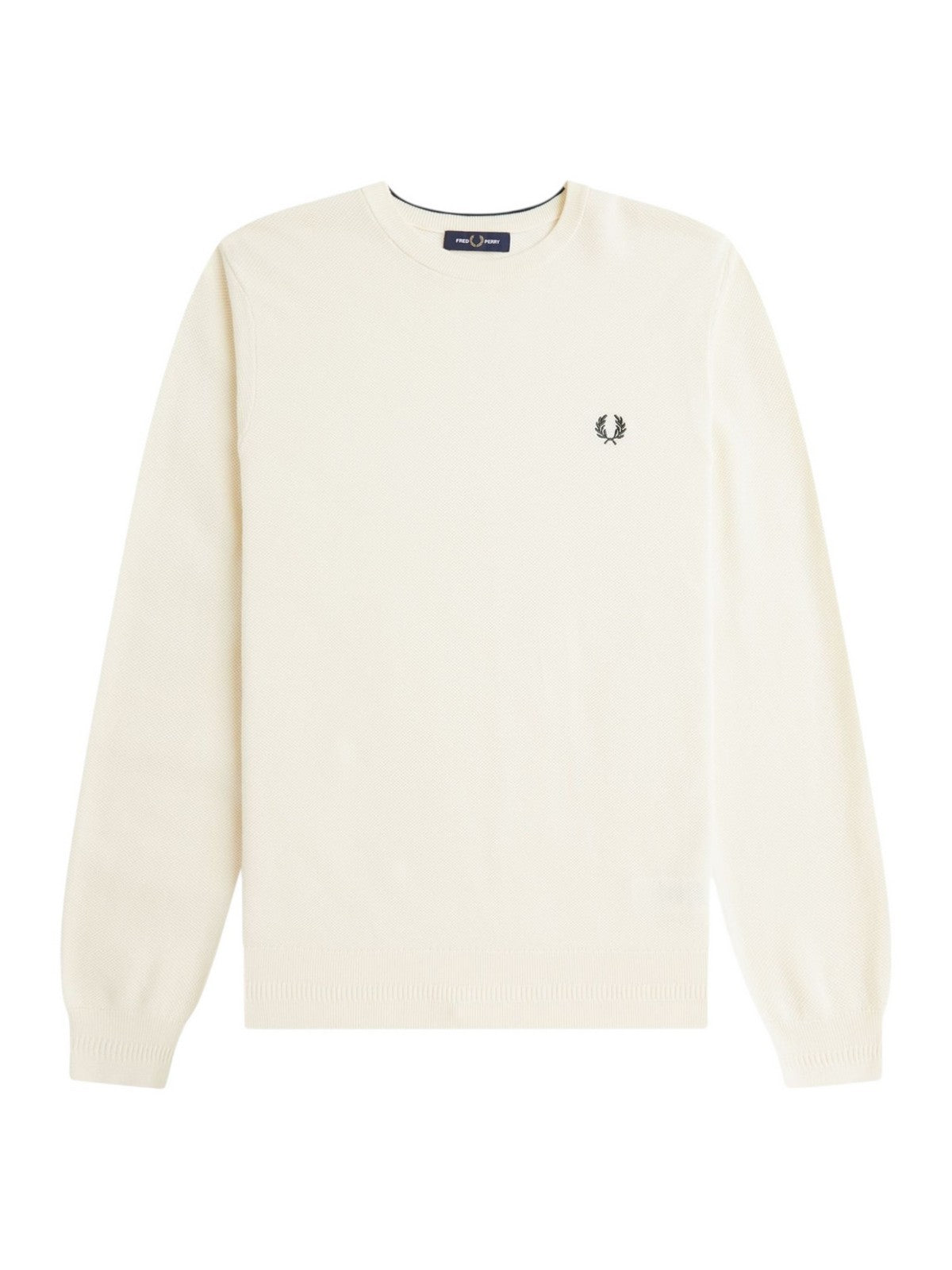 FRED PERRY Maglia Uomo FP PIQUE STITCH JUMPER FP-K1309-57 560 ECRU