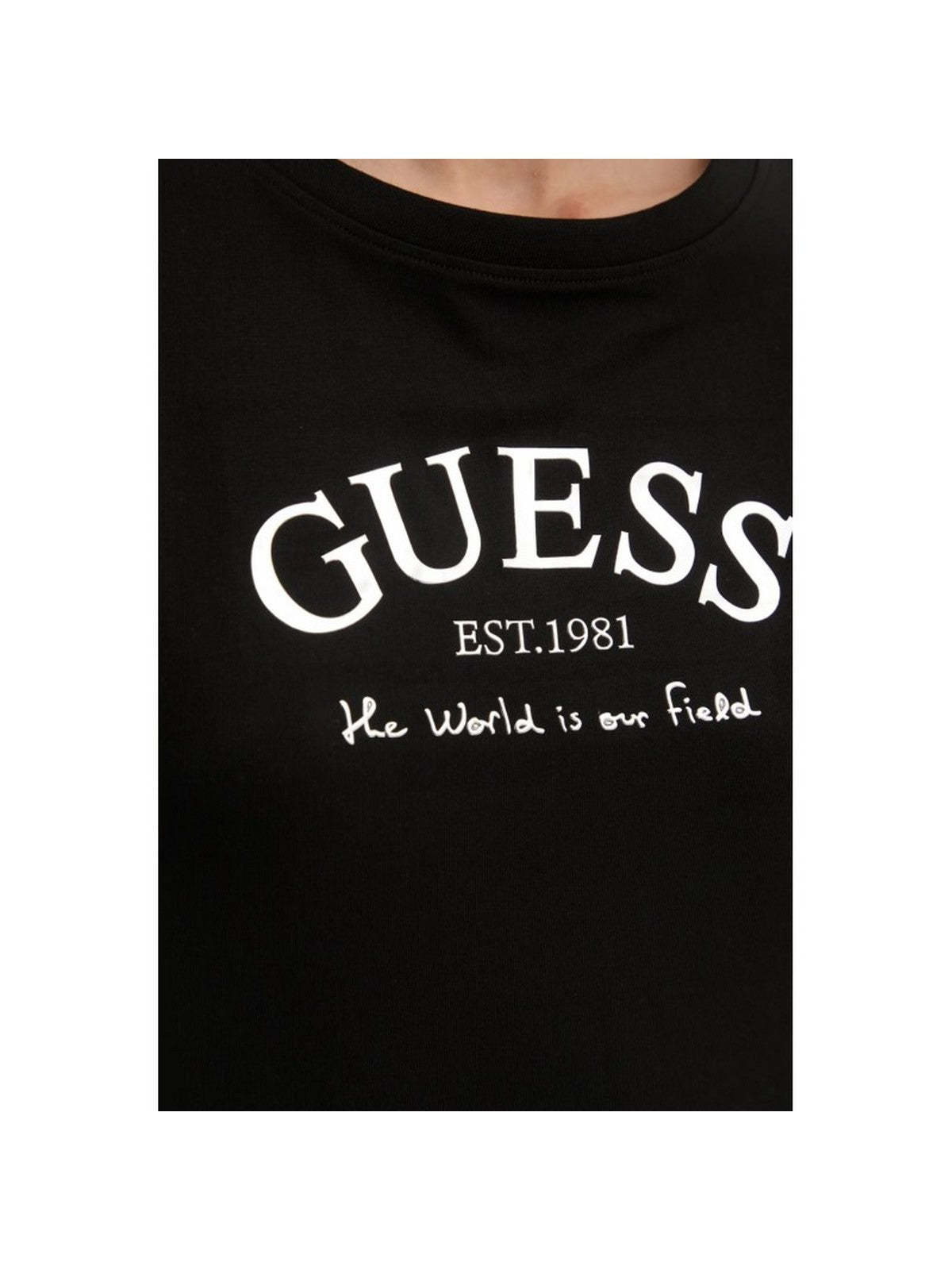 GUESS SPORT T-shirt Donna MARGOT SS T-SHIRT V5RI16 J1314 JBLK Nero gioboutiqueweb