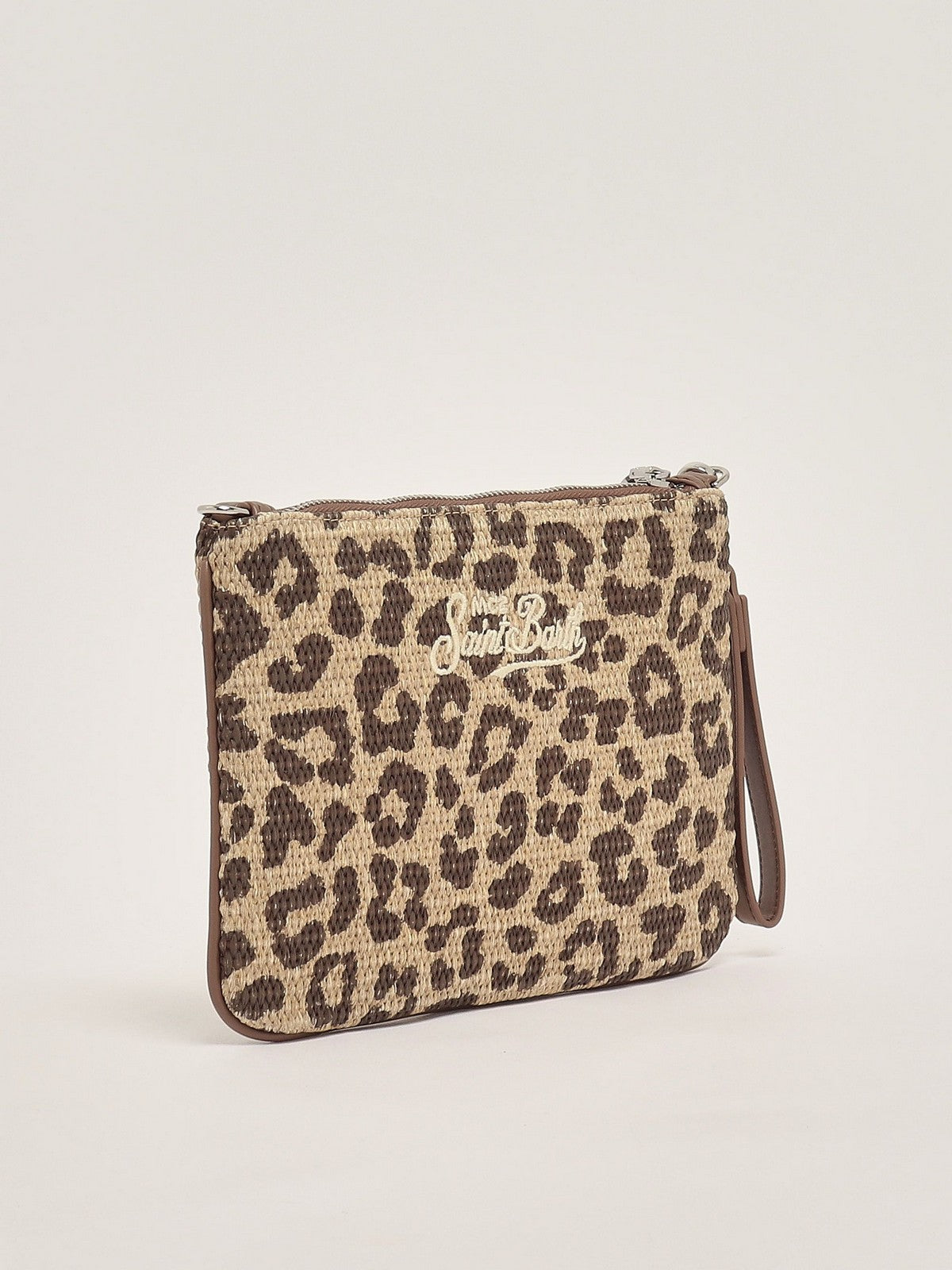 MC2 SAINT BARTH Borsa Donna PARISIENNE STRAW 00349L LEOPARD 18 EMB