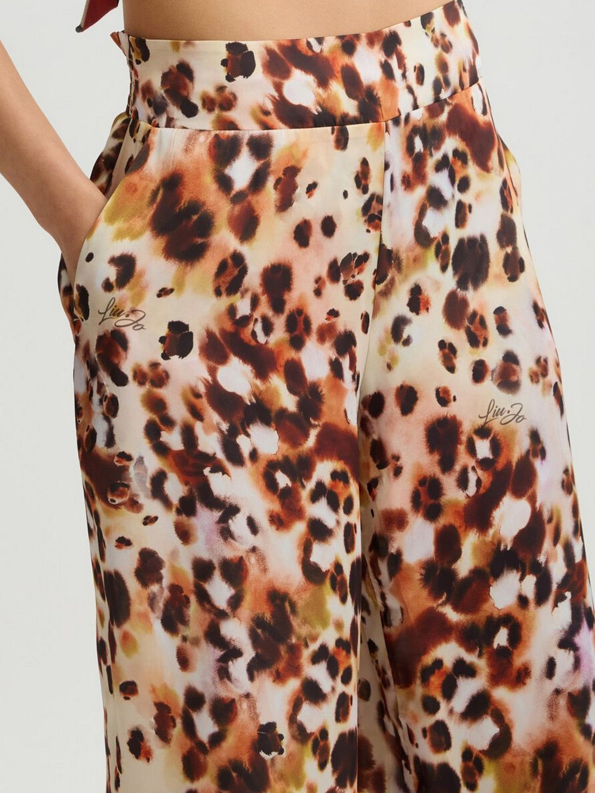 LIU JO BEACHWEAR Pantalone Donna VA5143TS806 M9145 St.animal rouge gioboutiqueweb