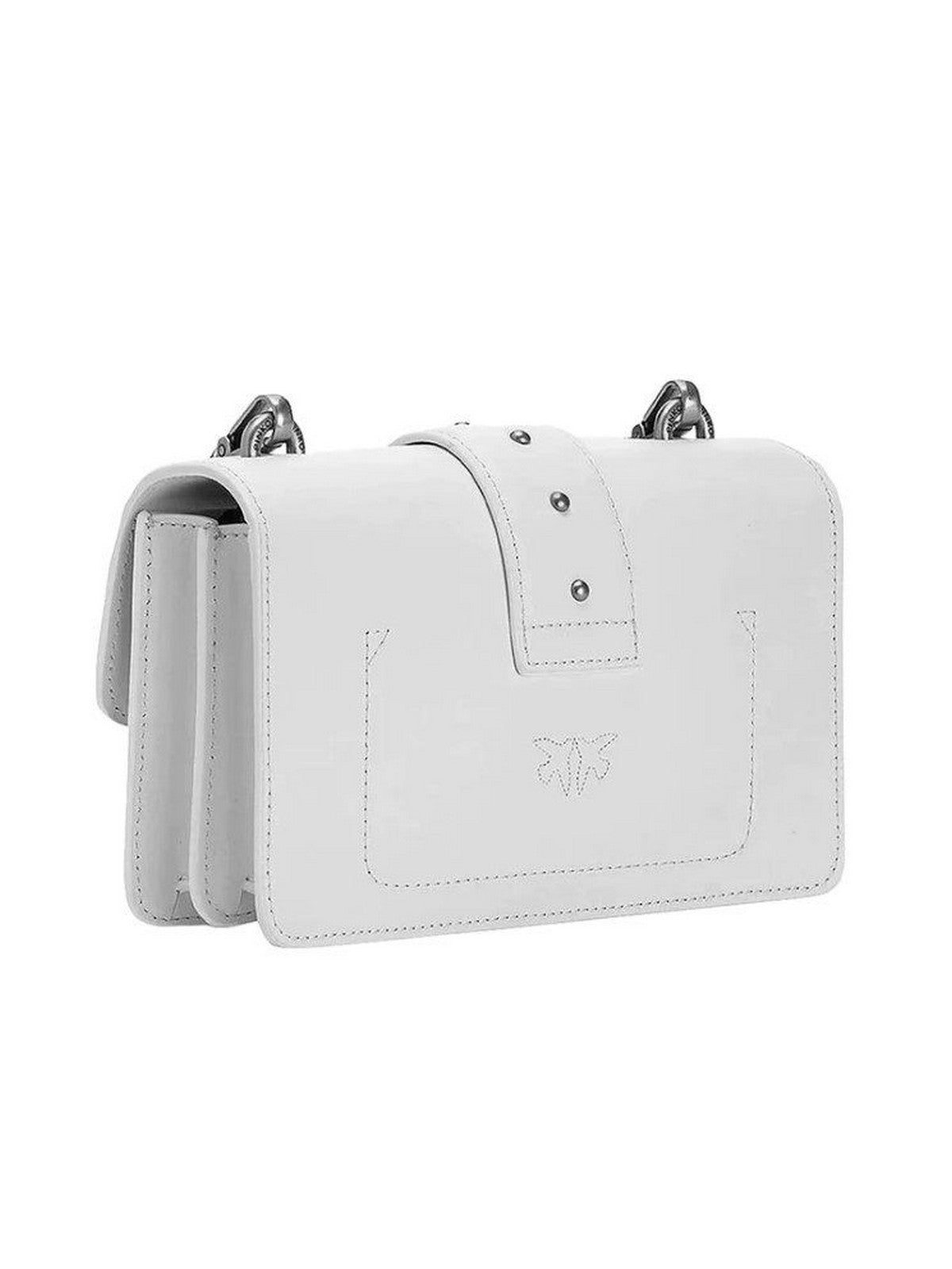 PINKO Borsa Donna Love one mini 100059-A0F1 Z14O Bianco