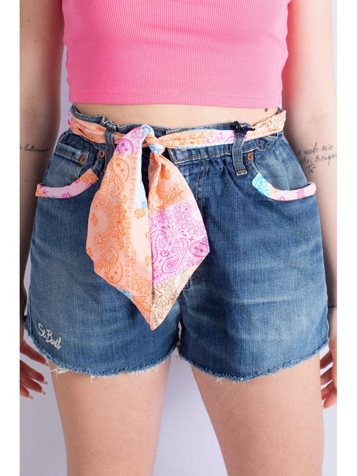 MC2 SAINT BARTH Pantaloncino Donna ARIZONA 04946F Blu gioboutiqueweb