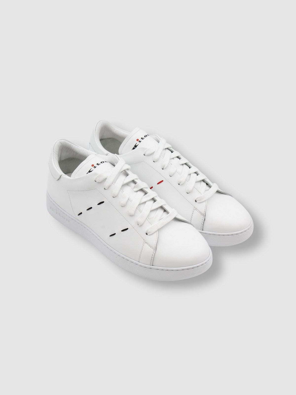 KITON Sneaker Uomo USSA068N0114601001 WHITE Bianco gioboutiqueweb