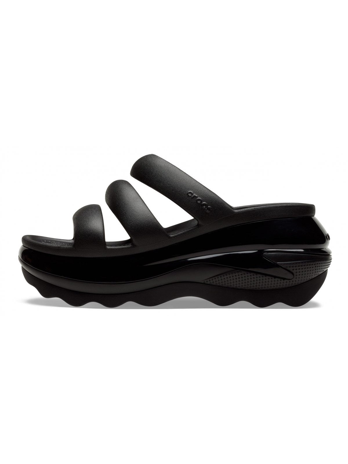 CROCS Ciabatta Donna Mega Crush Triple Strap 209842 001 Nero gioboutiqueweb