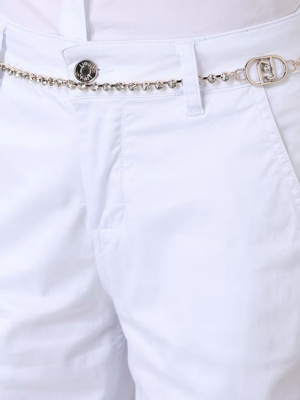 LIU JO WHITE Pantalone Donna WA6475T373A 11111 BIANCO OTTICO