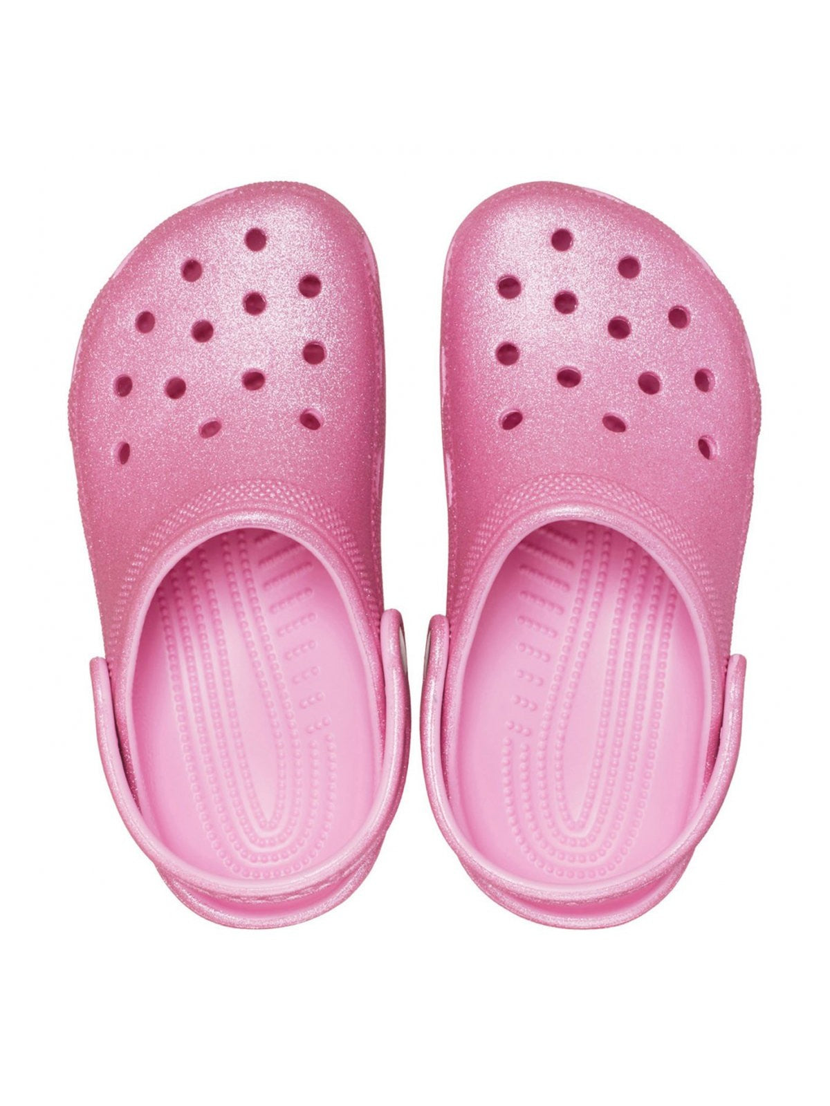 CROCS Sabot Bambine e ragazze Classic Glitter Clog K 206993 6XE PINK TWEED GLITTER gioboutiqueweb