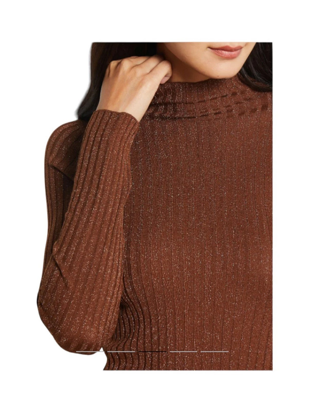 LIU JO WHITE Maglione dolcevita Donna MF5389MS46J A4305 Toasted coconut met