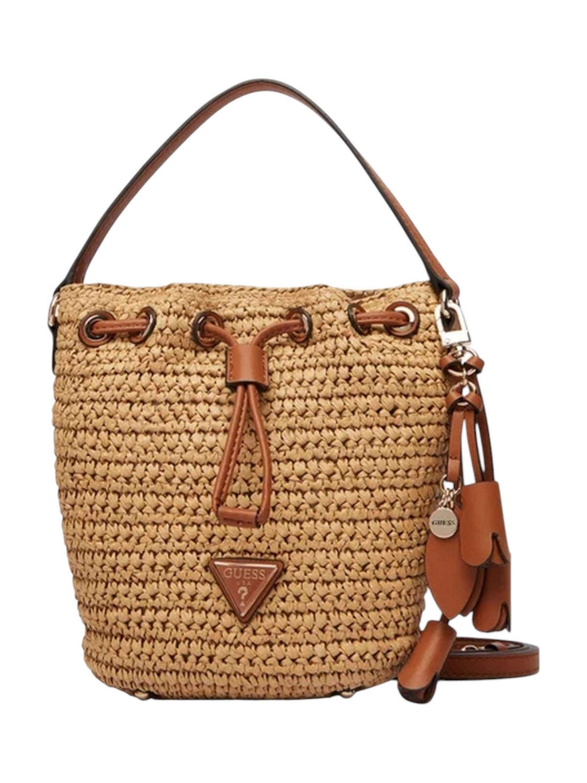 GUESS Borsa Donna OFELIA TOP HANDLE BUCKET HWWG99 23030 NTC NATURAL/COGNAC