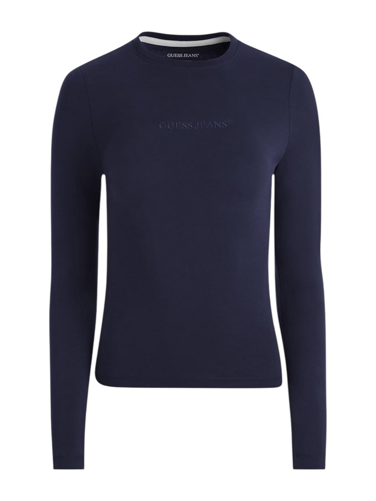 GUESS T-shirt Donna GJ LS CN SLIM LOGO EMB TEE W4YI22 J1314 A71W DARING OCEAN