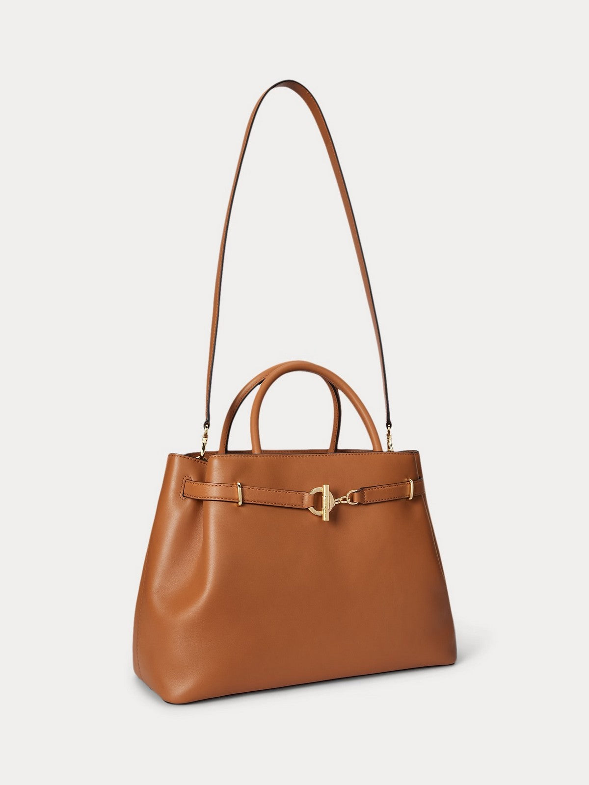LAUREN RALPH LAUREN Borsa Donna BLKE LG SCHL-SATCHEL-LARGE 431P03417 005 CLASSIC CARAMEL