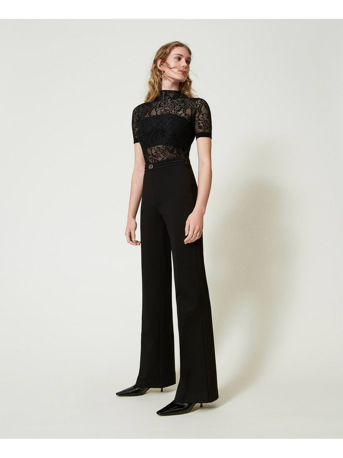 TWINSET Pantalone Donna 242TP224G 00006 Nero gioboutiqueweb