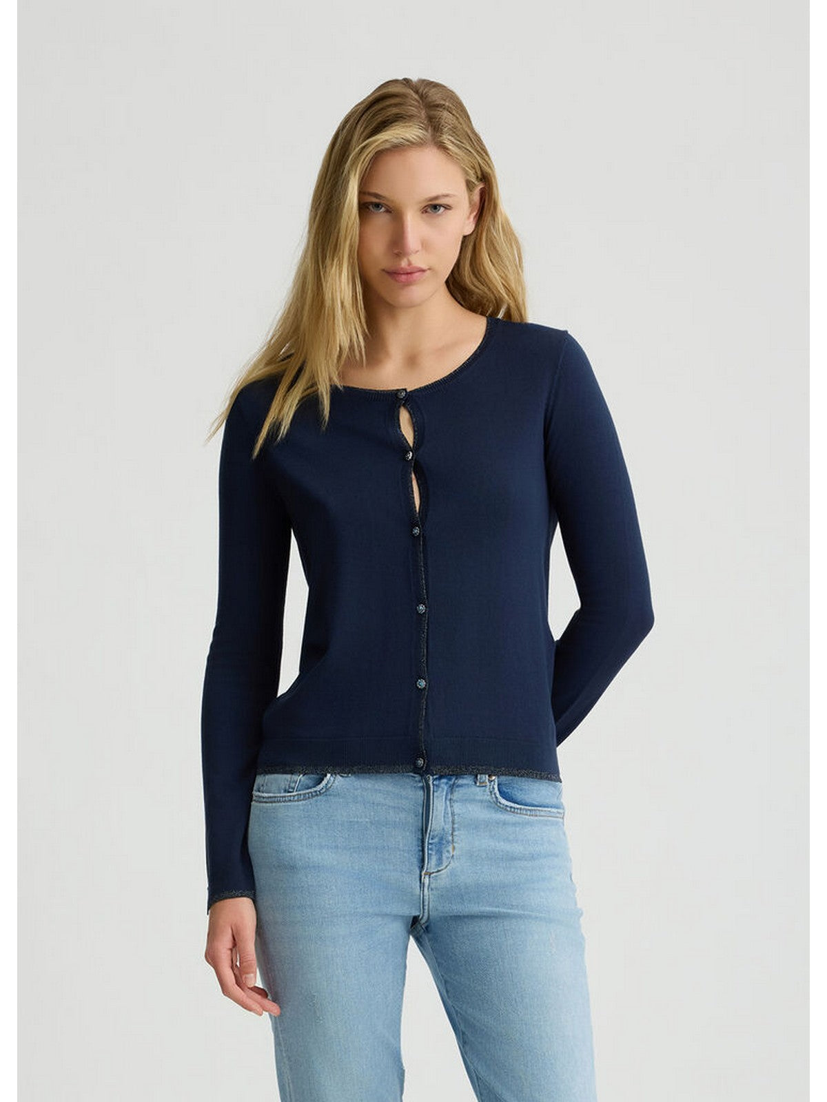 LIU JO WHITE Cardigan Donna WXX056MS49I 93921 Blu