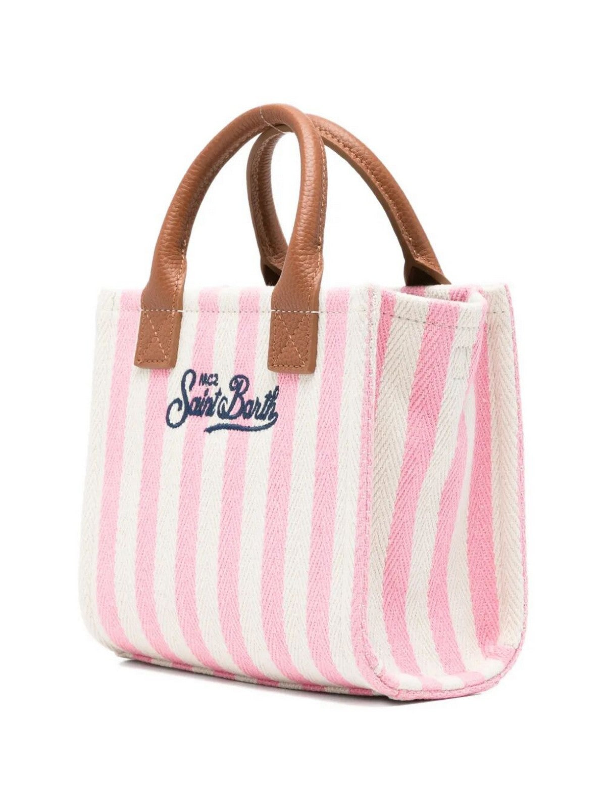 MC2 SAINT BARTH Borsa Donna VANITY BAG MINI 01784L HB STRIPES LEATHER 2119 EMB