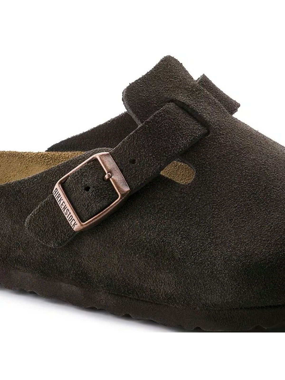 BIRKENSTOCK Sandalo Unisex adulto Boston SFB mocca, Suede Leather 660463 Marrone gioboutiqueweb