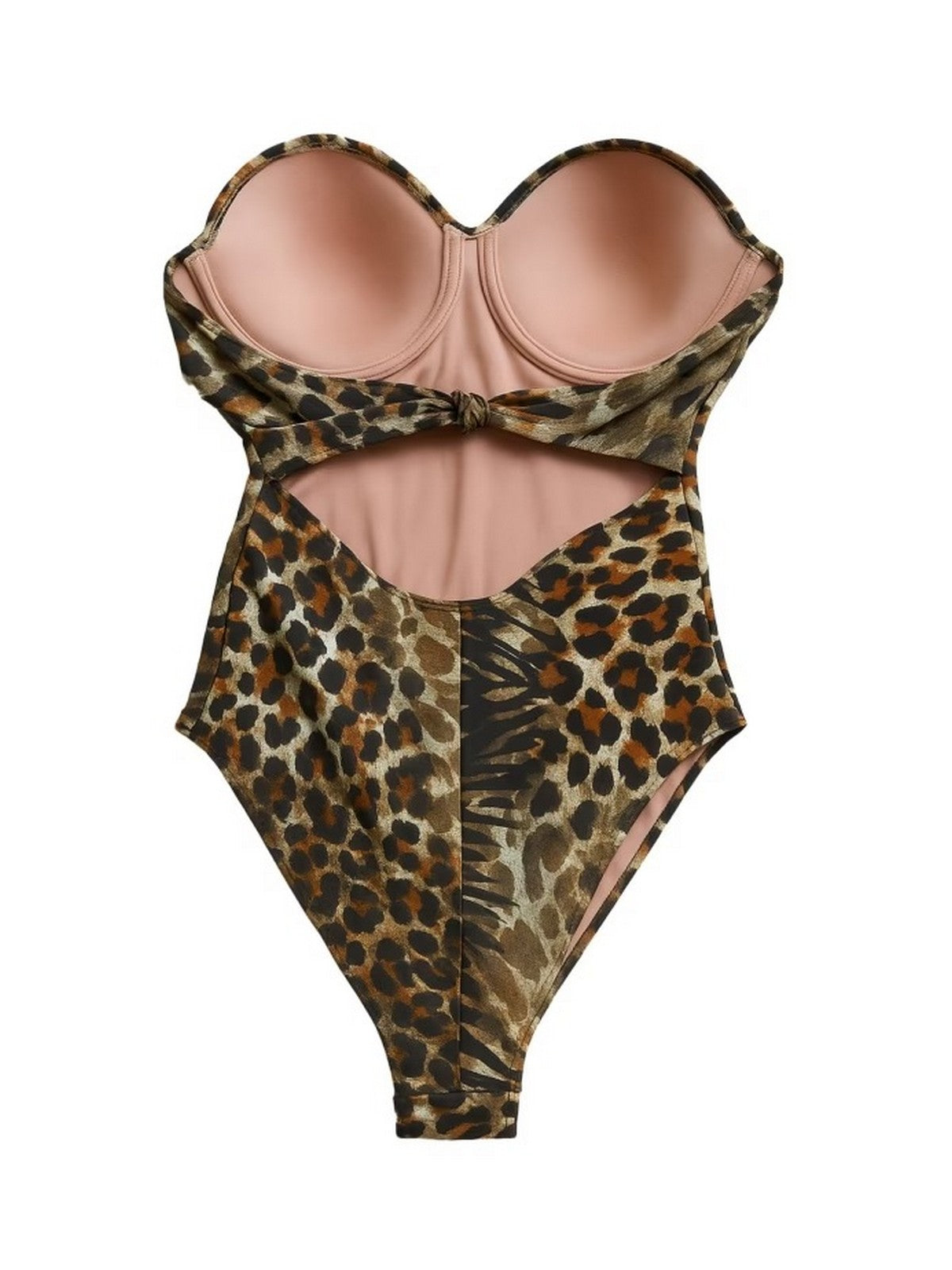 GUESS BEACHWEAR Costume da bagno Donna E5GJ09 KCRJ2 P1LI BUTTERFLY LEOPARD AO
