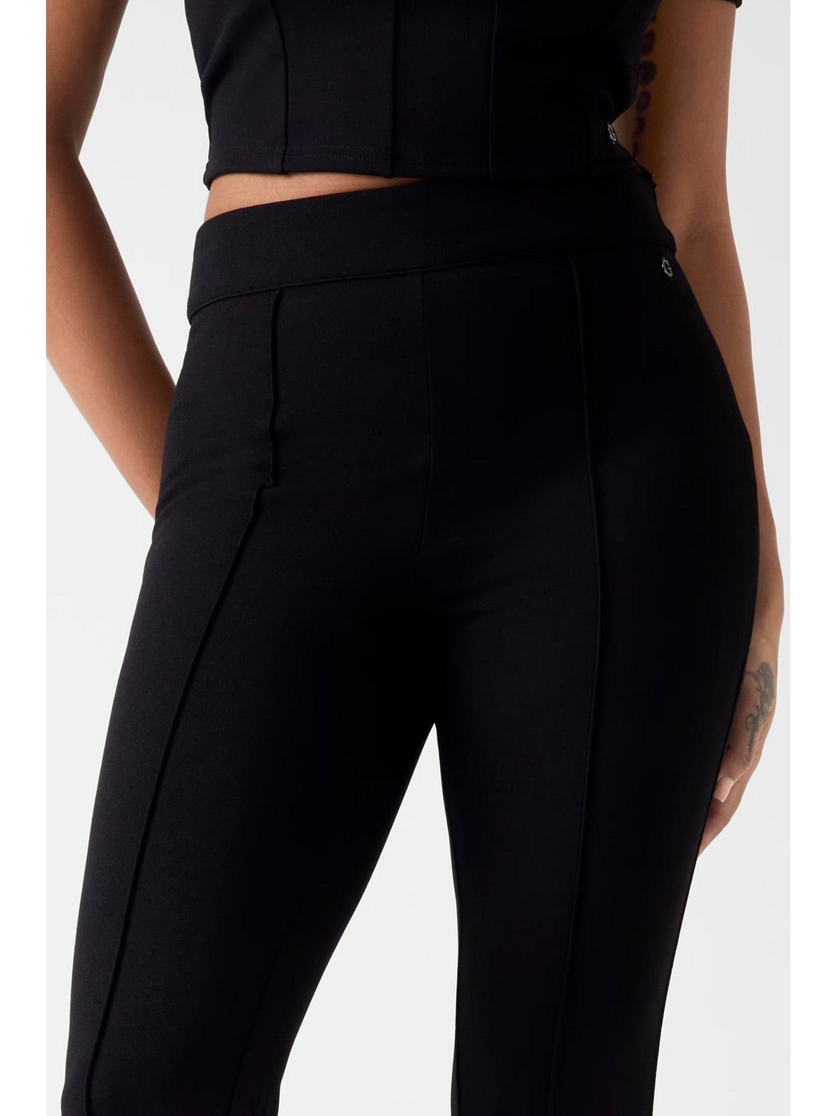 GUESS Pantalone Donna NEW FLARED EVELINA PANT W4YB01 KCBO2 JBLK Jet Black A996