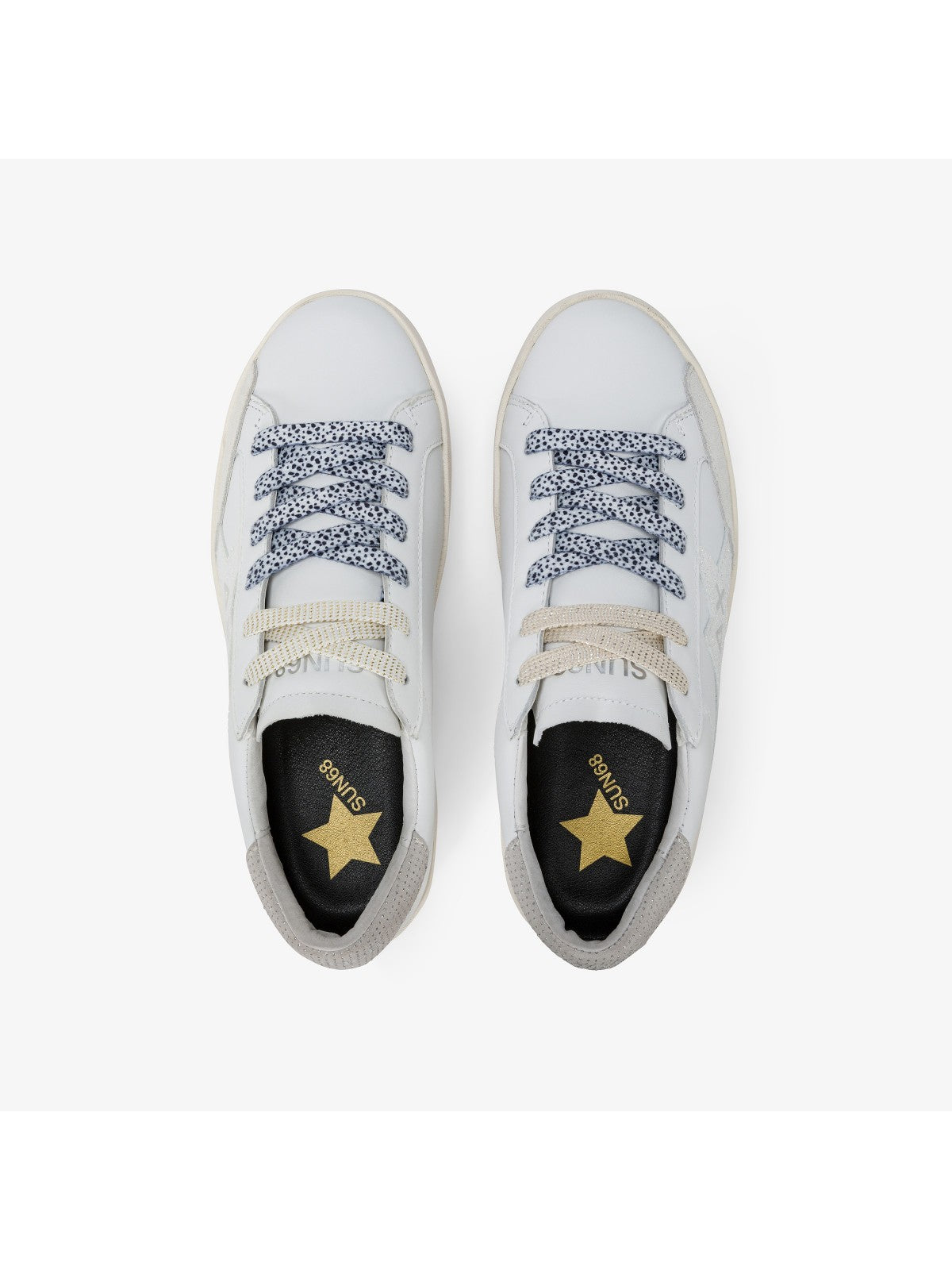 Sun68 Sneaker Frau Kather Leder Z35225 01 Weiß