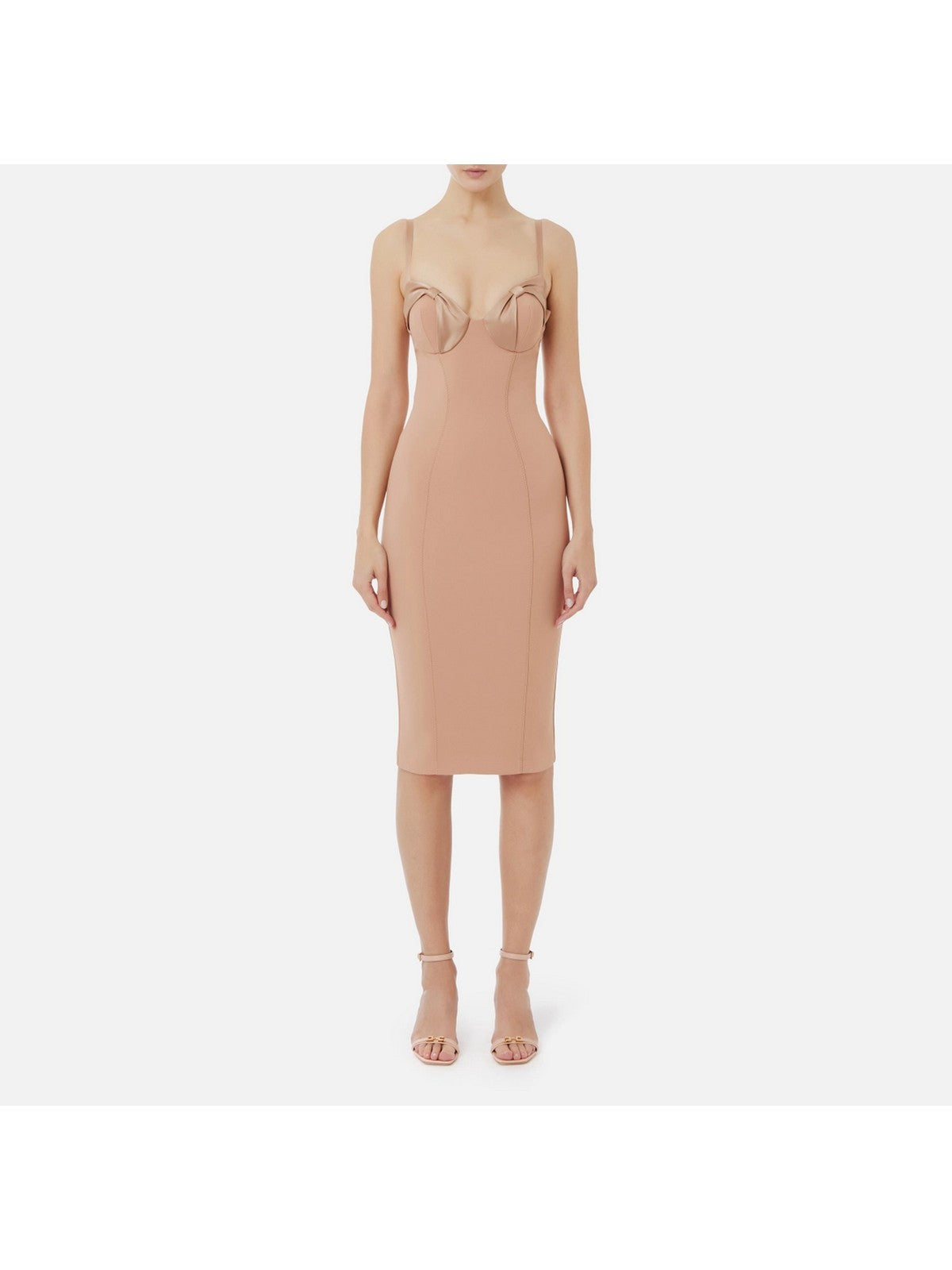 ELISABETTA FRANCHI Abito Donna AB70251E2-283 Beige gioboutiqueweb