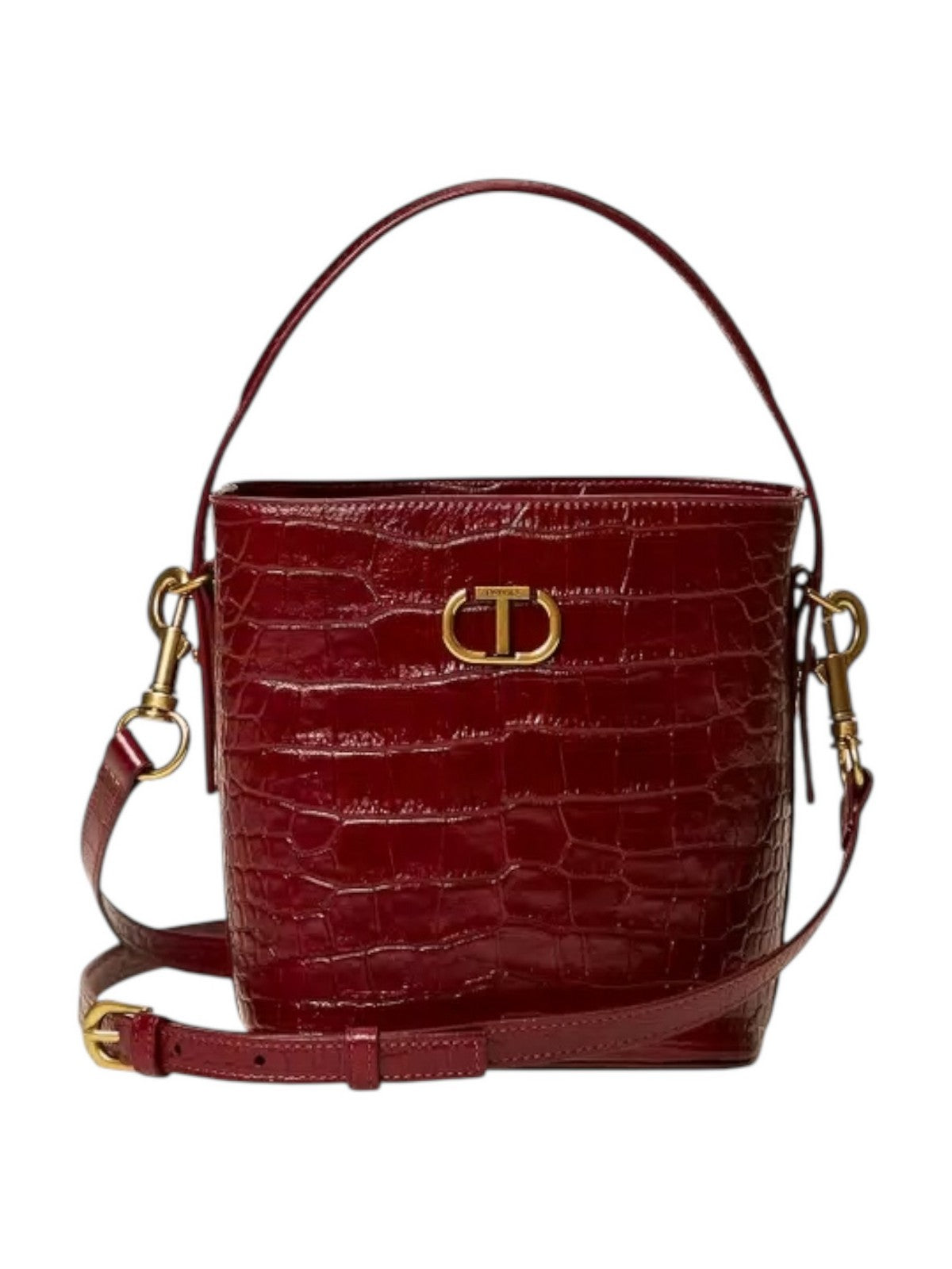 TWINSET Borsa Donna CHELSEA LEATHER 252TD8257 12882 RED BERRY