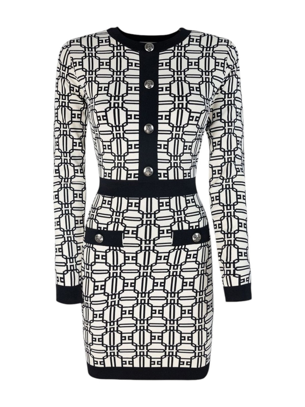 ELISABETTA FRANCHI Abito Donna AM31B47E2 E84 Bianco gioboutiqueweb