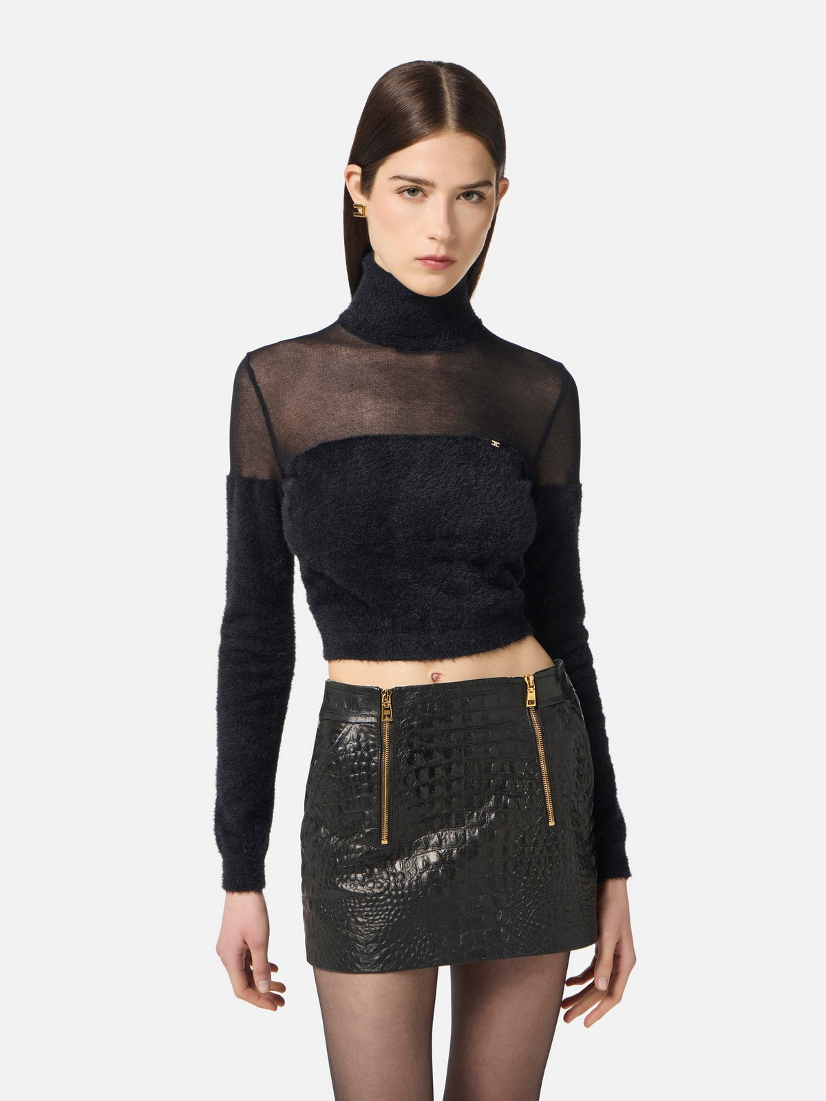 ELISABETTA FRANCHI Maglia Donna MK54T57E2 110 Nero