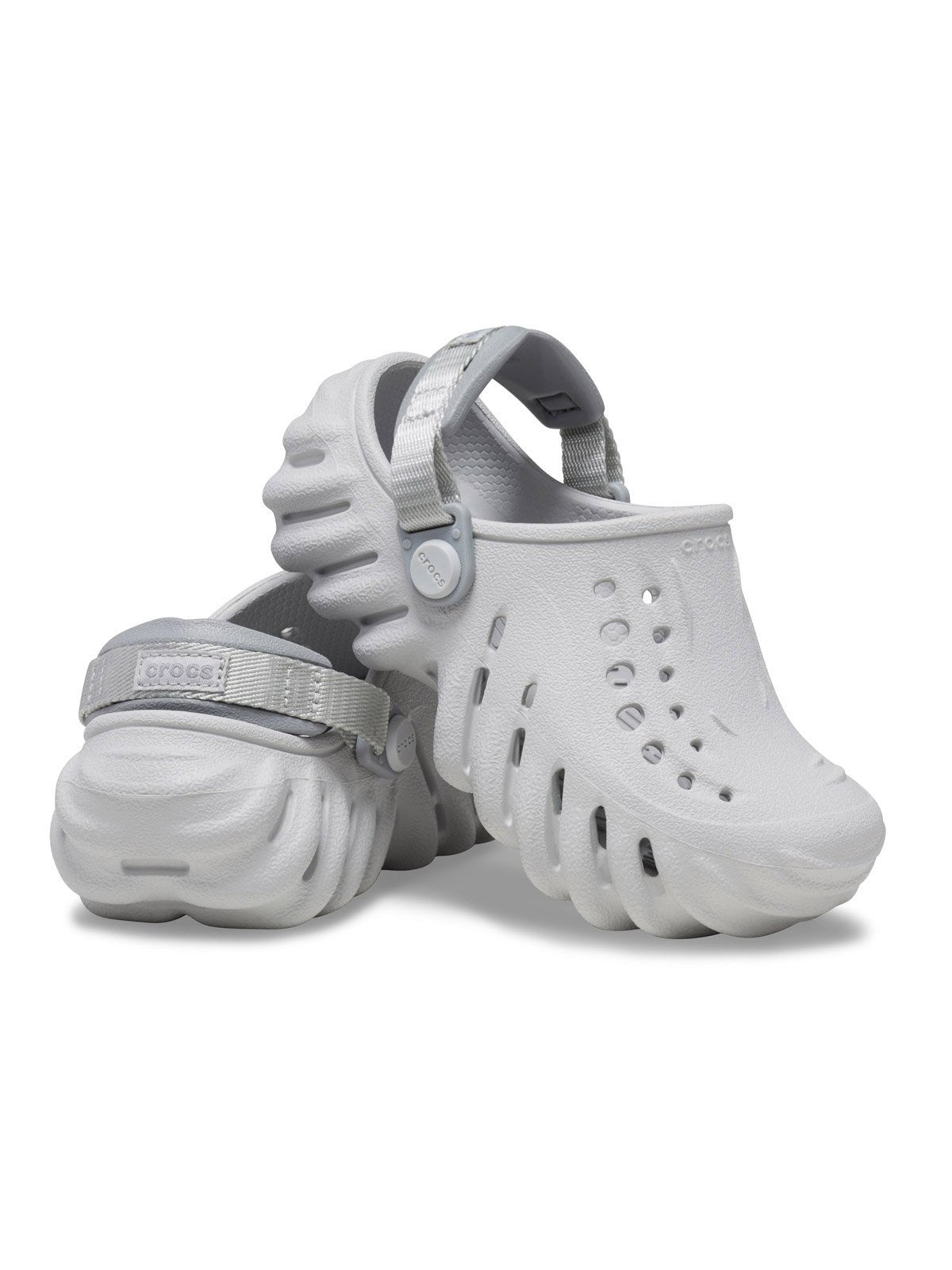 CROCS Ciabatta Bambini e ragazzi Echo Clog K 208190 1FT Grigio gioboutiqueweb